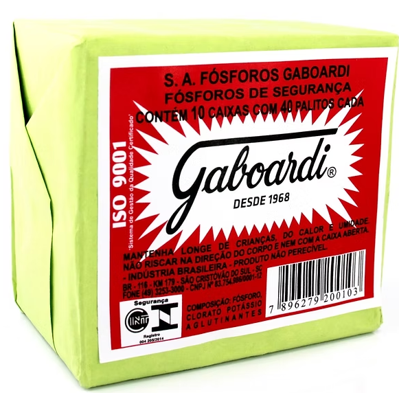 FÓSFORO GABOARDI x10 CAJAS