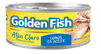 ATÚN LOMOS EN ACEITE GOLDEN FISH 170 GR.