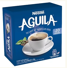 CAFÉ INSTANTÁNEO AGUILA CAJA X10 STICKS
