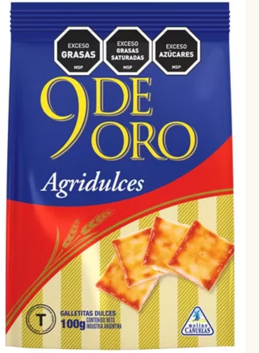 GALLETA 9 DE ORO AGRIDULCES 100 GR.