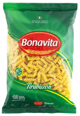 PASTA SECA DE SÉMOLA DE TRIGO CANDEAL 500 GR. BONAVITA