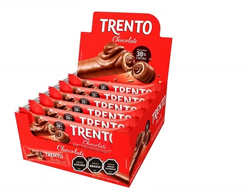 BARQUILLOS TRENTO RELLENOS x32 Unid.